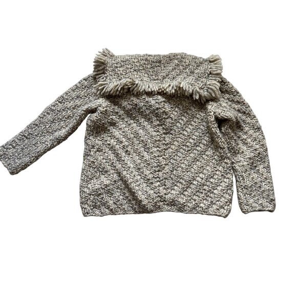 Long Sleeve Knit Button Front Cardigan Sweater Baby Beige Winter Cozy Comfy - Picture 2 of 5